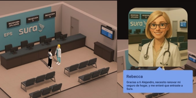 Healthcare Training Game - Medical Reception Scenario